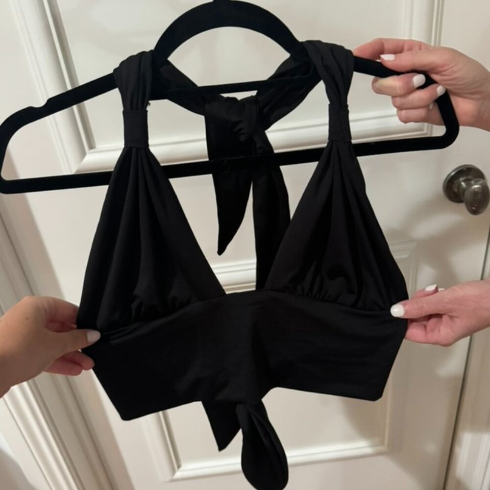 Black Halter Going Out Top